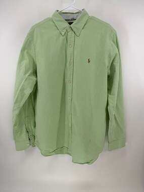 Polo Ralph Lauren Men's XL Classic Fit Green Oxford Button Down Shirt